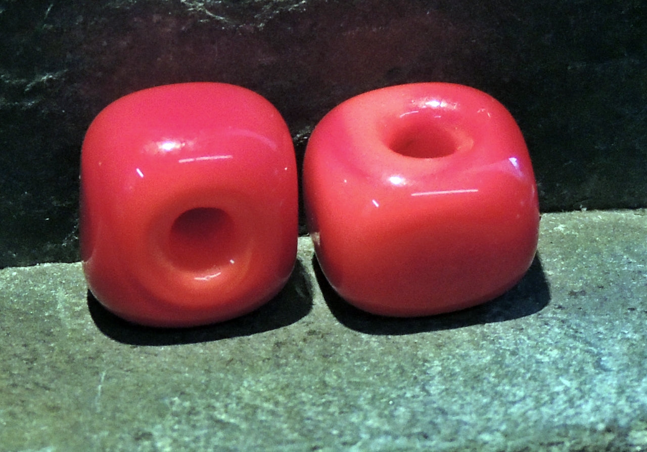 Glasperle Einfarbig Würfel