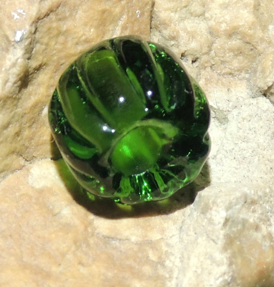 Glasperle Einfarbig Melone